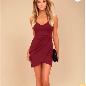 Forever your girl wine red bodycon dress